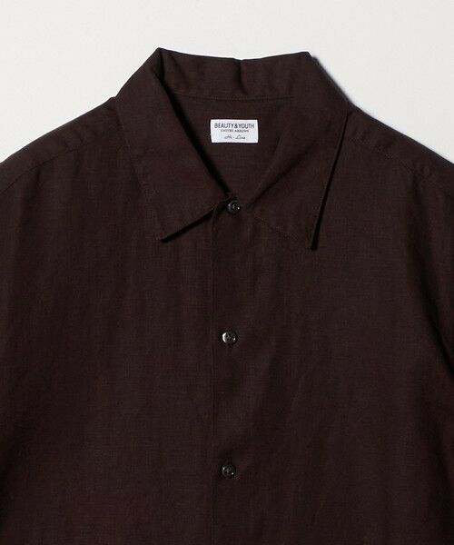 BEAUTY&YOUTH UNITED ARROWS / ビューティー&ユース ユナイテッドアローズ シャツ・ブラウス | HI-LINE シュリンク リネン ハーフ スリーブ シャツ | 詳細6
