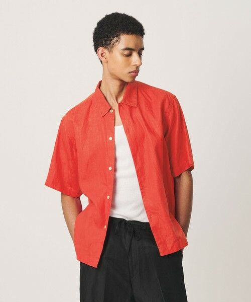BEAUTY&YOUTH UNITED ARROWS / ビューティー&ユース ユナイテッドアローズ シャツ・ブラウス | HI-LINE シュリンク リネン ハーフ スリーブ シャツ | 詳細13