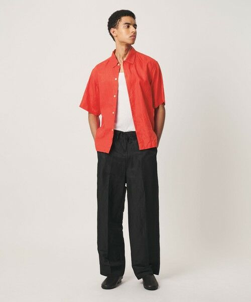 BEAUTY&YOUTH UNITED ARROWS / ビューティー&ユース ユナイテッドアローズ シャツ・ブラウス | HI-LINE シュリンク リネン ハーフ スリーブ シャツ | 詳細14