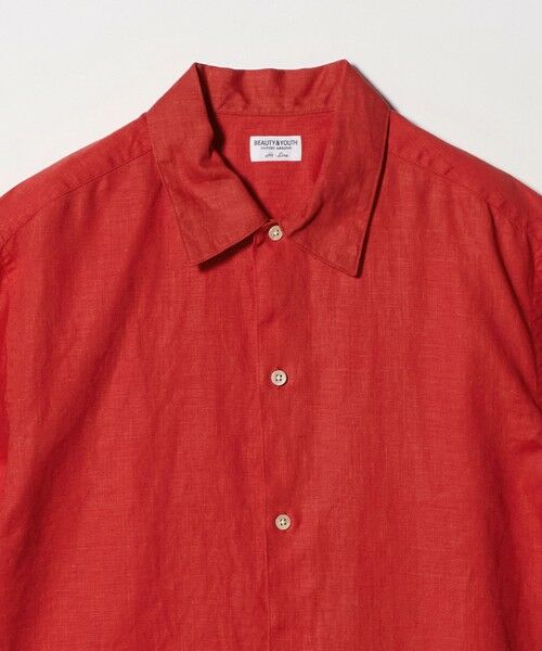 BEAUTY&YOUTH UNITED ARROWS / ビューティー&ユース ユナイテッドアローズ シャツ・ブラウス | HI-LINE シュリンク リネン ハーフ スリーブ シャツ | 詳細22