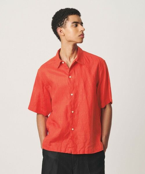 BEAUTY&YOUTH UNITED ARROWS / ビューティー&ユース ユナイテッドアローズ シャツ・ブラウス | HI-LINE シュリンク リネン ハーフ スリーブ シャツ | 詳細16