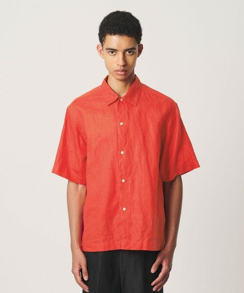 BEAUTY&YOUTH UNITED ARROWS / ビューティー&ユース ユナイテッドアローズ シャツ・ブラウス | HI-LINE シュリンク リネン ハーフ スリーブ シャツ | 詳細17