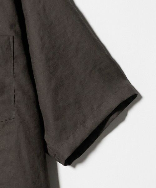 BEAUTY&YOUTH UNITED ARROWS / ビューティー&ユース ユナイテッドアローズ シャツ・ブラウス | ライト リネンタッチ キャンプカラー シャツ FORM型 | 詳細5