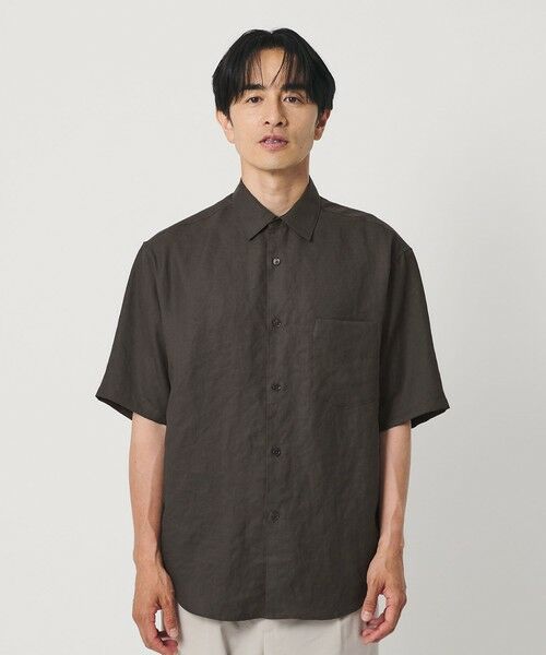BEAUTY&YOUTH UNITED ARROWS / ビューティー&ユース ユナイテッドアローズ シャツ・ブラウス | ライト リネンタッチ レギュラーカラー シャツ FORM TAPERD型 | 詳細9