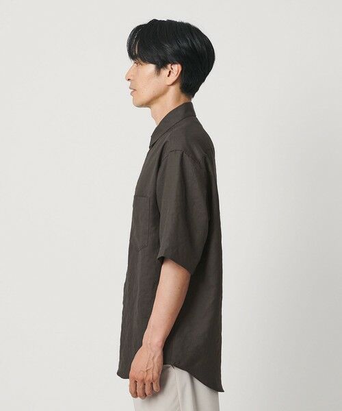 BEAUTY&YOUTH UNITED ARROWS / ビューティー&ユース ユナイテッドアローズ シャツ・ブラウス | ライト リネンタッチ レギュラーカラー シャツ FORM TAPERD型 | 詳細10