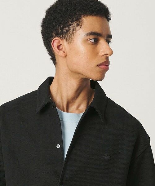 BEAUTY&YOUTH UNITED ARROWS / ビューティー&ユース ユナイテッドアローズ シャツ・ブラウス | ＜LACOSTE for BEAUTY&YOUTH＞ワントーン ショートスリーブ シャツ（BLACK）