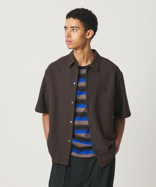 BEAUTY&YOUTH UNITED ARROWS / ビューティー&ユース ユナイテッドアローズ シャツ・ブラウス | ＜LACOSTE for BEAUTY&YOUTH＞ワントーン ショートスリーブ シャツ（DK.BROWN）