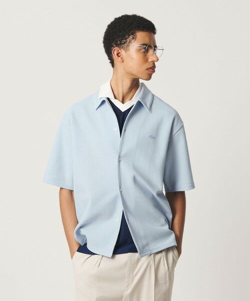 BEAUTY&YOUTH UNITED ARROWS / ビューティー&ユース ユナイテッドアローズ シャツ・ブラウス | ＜LACOSTE for BEAUTY&YOUTH＞ワントーン ショートスリーブ シャツ（COBALT）