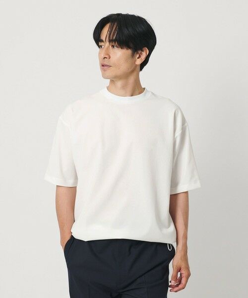 BEAUTY&YOUTH UNITED ARROWS / ビューティー&ユース ユナイテッドアローズ カットソー | フラックス ライク アジャスト クルーネック Tシャツ 吸水速乾 ストレッチ 通気性 | 詳細1