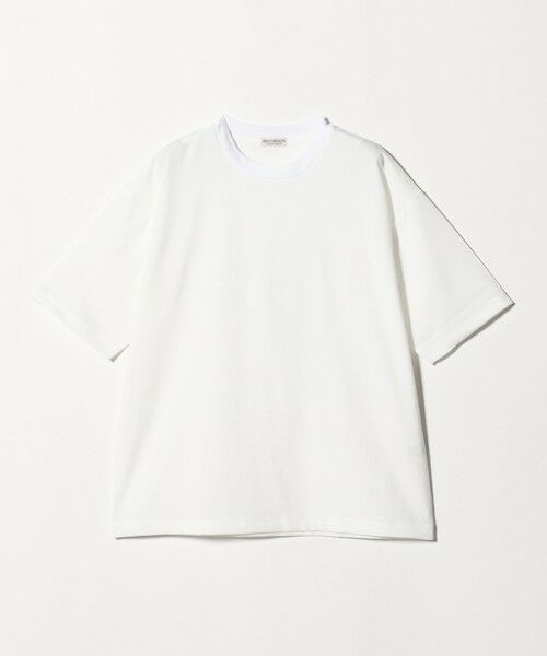 BEAUTY&YOUTH UNITED ARROWS / ビューティー&ユース ユナイテッドアローズ カットソー | フラックス ライク アジャスト クルーネック Tシャツ 吸水速乾 ストレッチ 通気性（WHITE）