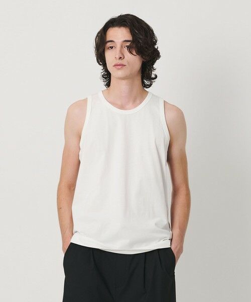 BEAUTY&YOUTH UNITED ARROWS / ビューティー&ユース ユナイテッドアローズ カットソー | ハイゲージ コットン タンクトップ 抗菌防臭 | 詳細1