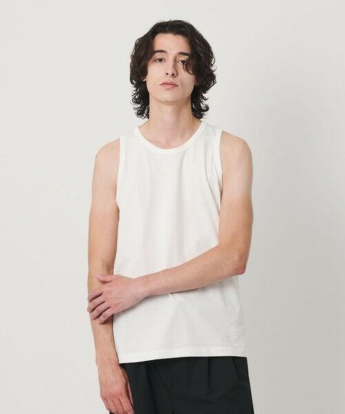 BEAUTY&YOUTH UNITED ARROWS / ビューティー&ユース ユナイテッドアローズ カットソー | ハイゲージ コットン タンクトップ 抗菌防臭 | 詳細2