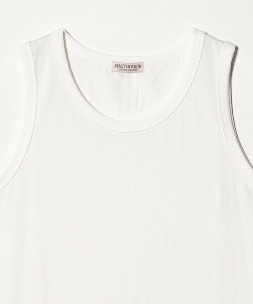 BEAUTY&YOUTH UNITED ARROWS / ビューティー&ユース ユナイテッドアローズ カットソー | ハイゲージ コットン タンクトップ 抗菌防臭 | 詳細1