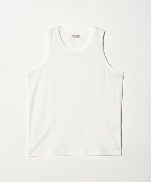 BEAUTY&YOUTH UNITED ARROWS / ビューティー&ユース ユナイテッドアローズ カットソー | ハイゲージ コットン タンクトップ 抗菌防臭（WHITE）