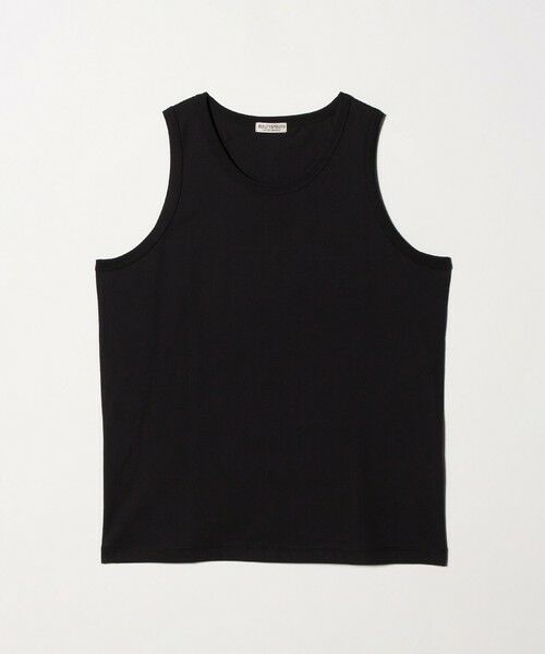BEAUTY&YOUTH UNITED ARROWS / ビューティー&ユース ユナイテッドアローズ カットソー | ハイゲージ コットン タンクトップ 抗菌防臭（BLACK）