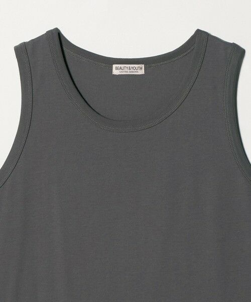 BEAUTY&YOUTH UNITED ARROWS / ビューティー&ユース ユナイテッドアローズ カットソー | ハイゲージ コットン タンクトップ 抗菌防臭 | 詳細6