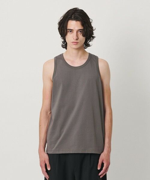 BEAUTY&YOUTH UNITED ARROWS / ビューティー&ユース ユナイテッドアローズ カットソー | ハイゲージ コットン タンクトップ 抗菌防臭 | 詳細10