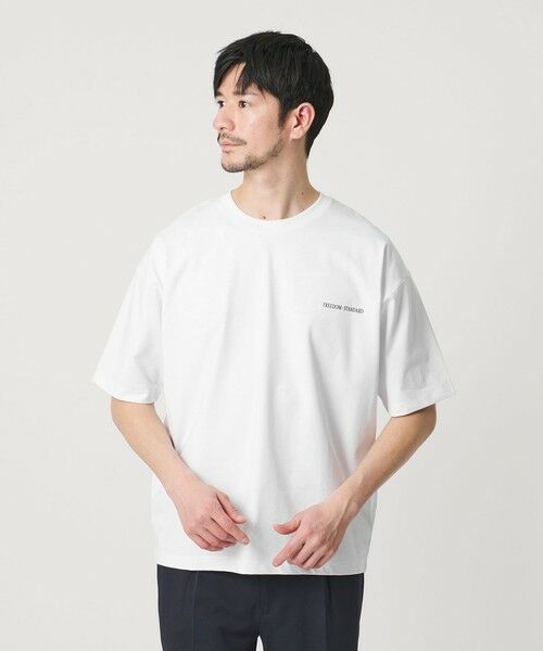 BEAUTY&YOUTH UNITED ARROWS / ビューティー&ユース ユナイテッドアローズ カットソー | 【WEB限定 WARDROBE SMART】リラックステーパード クール Tシャツ【抗菌防臭・接触冷感】（WHITE）