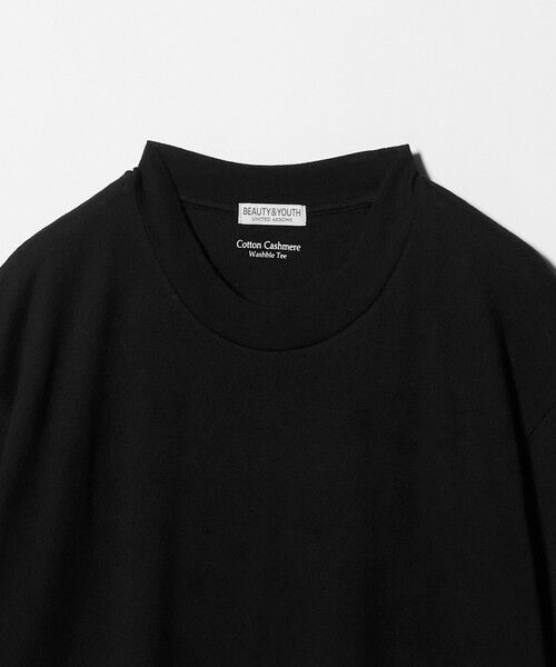 BEAUTY&YOUTH UNITED ARROWS / ビューティー&ユース ユナイテッドアローズ カットソー | コットン カシミヤ クルーネック Tシャツ ウォッシャブル | 詳細1