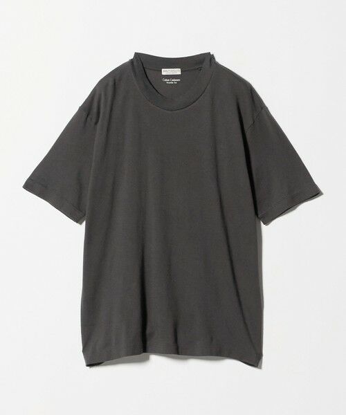 BEAUTY&YOUTH UNITED ARROWS / ビューティー&ユース ユナイテッドアローズ カットソー | コットン カシミヤ クルーネック Tシャツ ウォッシャブル（DK.GRAY）