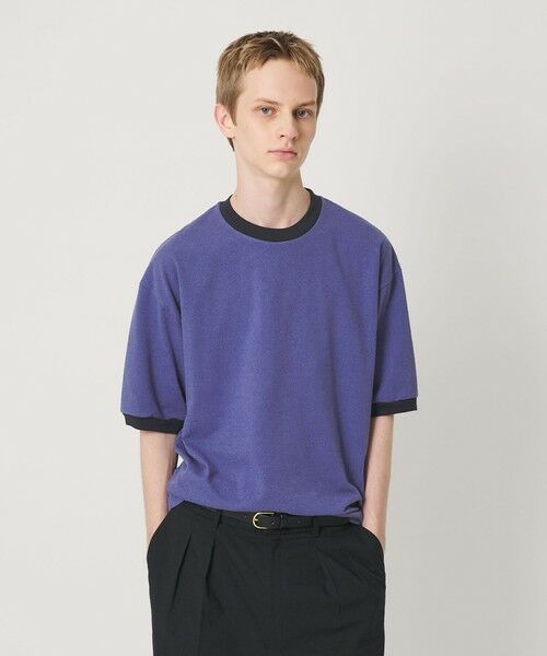 BEAUTY&YOUTH UNITED ARROWS / ビューティー&ユース ユナイテッドアローズ カットソー | リング コットン リンガー Tシャツ（COBALT）
