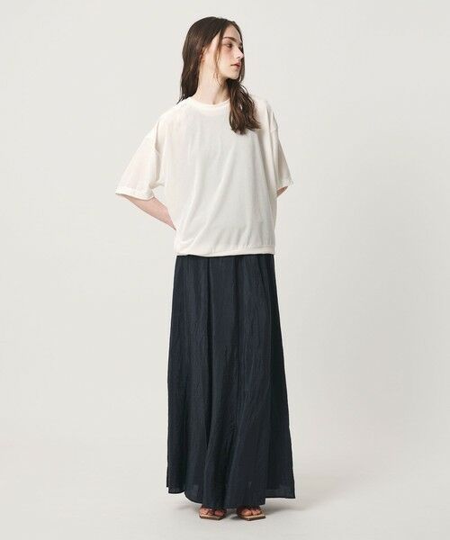 BEAUTY&YOUTH UNITED ARROWS / ビューティー&ユース ユナイテッドアローズ カットソー | 【WEB限定】シアー ベロア スウェット Tシャツ | 詳細1
