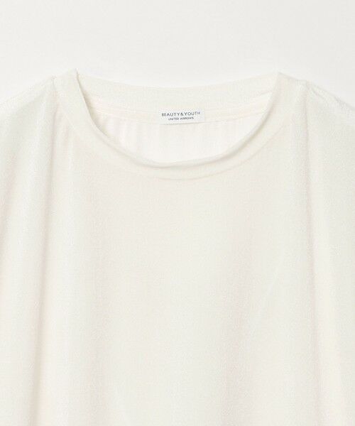 BEAUTY&YOUTH UNITED ARROWS / ビューティー&ユース ユナイテッドアローズ カットソー | 【WEB限定】シアー ベロア スウェット Tシャツ | 詳細6