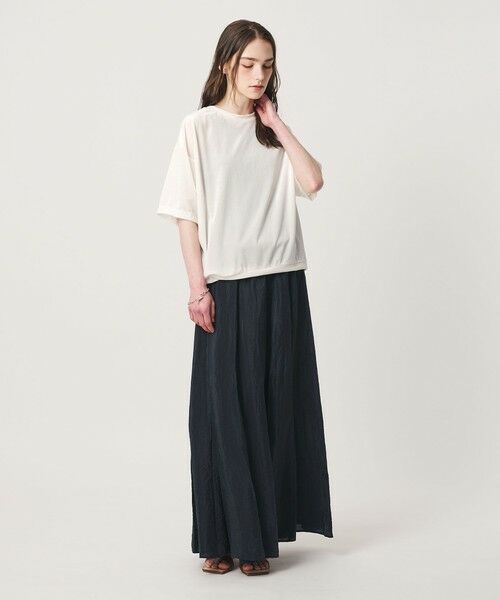 BEAUTY&YOUTH UNITED ARROWS / ビューティー&ユース ユナイテッドアローズ カットソー | 【WEB限定】シアー ベロア スウェット Tシャツ | 詳細4