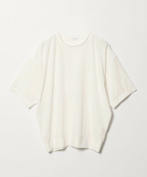 BEAUTY&YOUTH UNITED ARROWS / ビューティー&ユース ユナイテッドアローズ カットソー | 【WEB限定】シアー ベロア スウェット Tシャツ（WHITE）