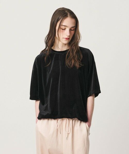 BEAUTY&YOUTH UNITED ARROWS / ビューティー&ユース ユナイテッドアローズ カットソー | 【WEB限定】シアー ベロア スウェット Tシャツ | 詳細10