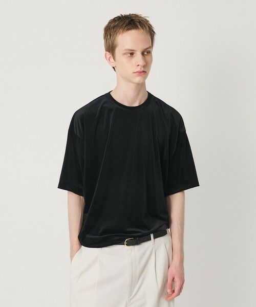 BEAUTY&YOUTH UNITED ARROWS / ビューティー&ユース ユナイテッドアローズ カットソー | 【WEB限定】シアー ベロア スウェット Tシャツ | 詳細12