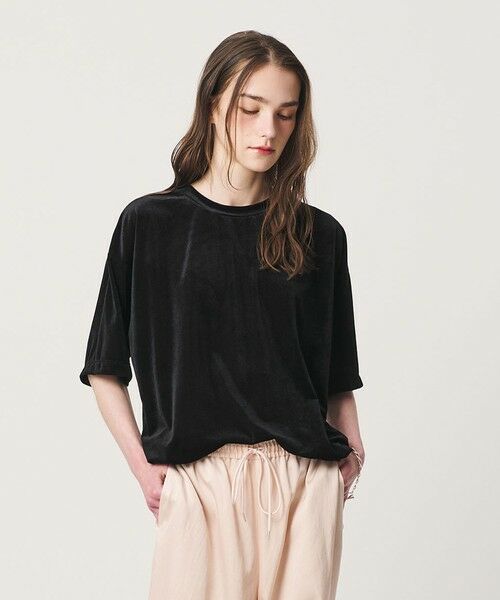 BEAUTY&YOUTH UNITED ARROWS / ビューティー&ユース ユナイテッドアローズ カットソー | 【WEB限定】シアー ベロア スウェット Tシャツ | 詳細13
