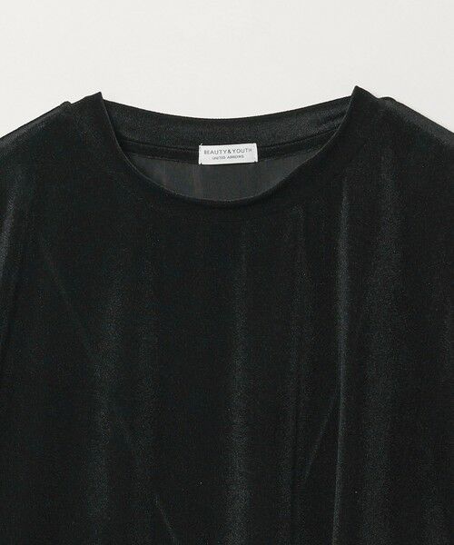 BEAUTY&YOUTH UNITED ARROWS / ビューティー&ユース ユナイテッドアローズ カットソー | 【WEB限定】シアー ベロア スウェット Tシャツ | 詳細14