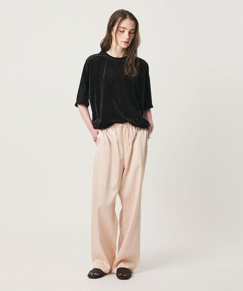 BEAUTY&YOUTH UNITED ARROWS / ビューティー&ユース ユナイテッドアローズ カットソー | 【WEB限定】シアー ベロア スウェット Tシャツ | 詳細8