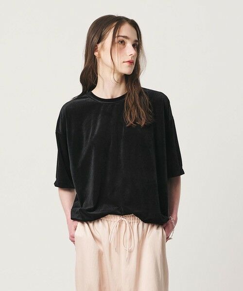 BEAUTY&YOUTH UNITED ARROWS / ビューティー&ユース ユナイテッドアローズ カットソー | 【WEB限定】シアー ベロア スウェット Tシャツ | 詳細9