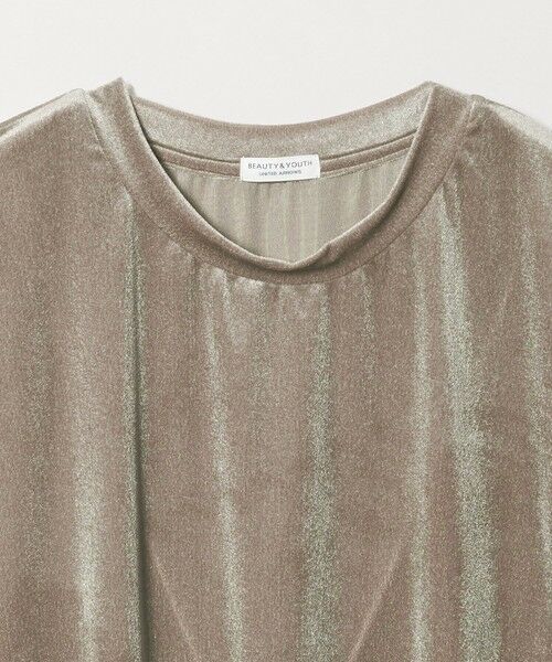 BEAUTY&YOUTH UNITED ARROWS / ビューティー&ユース ユナイテッドアローズ カットソー | 【WEB限定】シアー ベロア スウェット Tシャツ | 詳細24