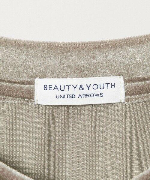 BEAUTY&YOUTH UNITED ARROWS / ビューティー&ユース ユナイテッドアローズ カットソー | 【WEB限定】シアー ベロア スウェット Tシャツ | 詳細29