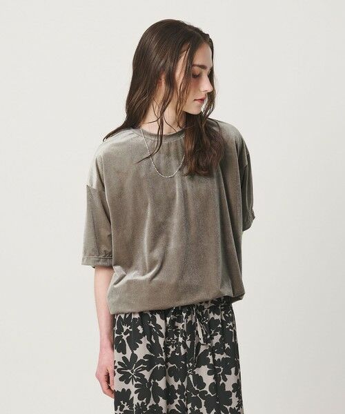 BEAUTY&YOUTH UNITED ARROWS / ビューティー&ユース ユナイテッドアローズ カットソー | 【WEB限定】シアー ベロア スウェット Tシャツ | 詳細17