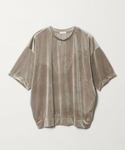 BEAUTY&YOUTH UNITED ARROWS / ビューティー&ユース ユナイテッドアローズ カットソー | 【WEB限定】シアー ベロア スウェット Tシャツ（MD.GRAY）