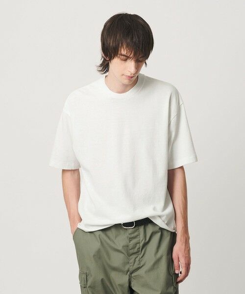 BEAUTY&YOUTH UNITED ARROWS / ビューティー&ユース ユナイテッドアローズ カットソー | ネップ コットン カットオフ クロップド Tシャツ | 詳細1
