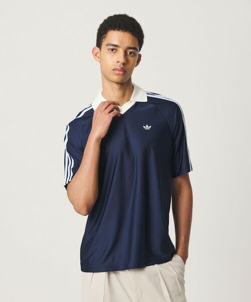 BEAUTY&YOUTH UNITED ARROWS / ビューティー&ユース ユナイテッドアローズ カットソー | 【別注】＜adidas Originals＞フットボール ジャージ トップス（NAVY）