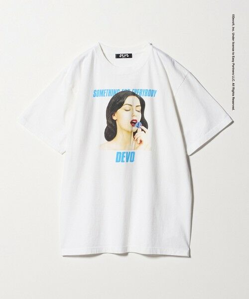 BEAUTY&YOUTH UNITED ARROWS / ビューティー&ユース ユナイテッドアローズ カットソー | ＜DEVO × BEAUTY&YOUTH＞EVERYTHING プリント Tシャツ（WHITE）