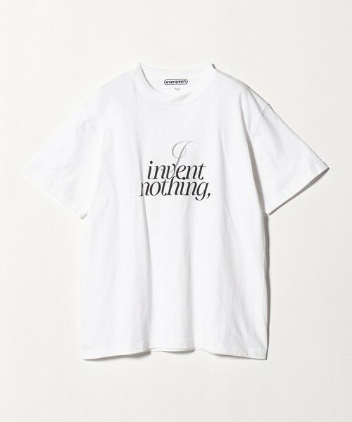 BEAUTY&YOUTH UNITED ARROWS / ビューティー&ユース ユナイテッドアローズ カットソー | <evergreen>INN IRC プリント Tシャツ(WHITE)