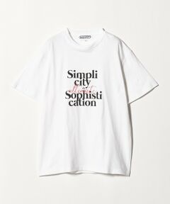 BEAUTY&YOUTH UNITED ARROWS / ビューティー&ユース ユナイテッドアローズ カットソー | ＜evergreen＞SIMPLICITY プリント Tシャツ