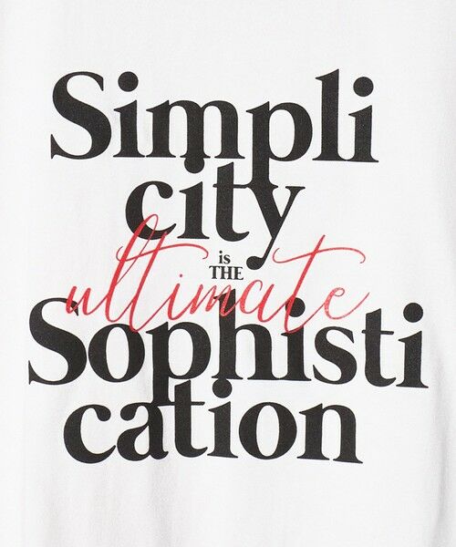 BEAUTY&YOUTH UNITED ARROWS / ビューティー&ユース ユナイテッドアローズ カットソー | <evergreen>SIMPLICITY プリント Tシャツ | 詳細4