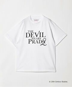 BEAUTY&YOUTH UNITED ARROWS / ビューティー&ユース ユナイテッドアローズ カットソー | 【別注】＜プラダを着た悪魔2＞ ロゴ プリント Tシャツ