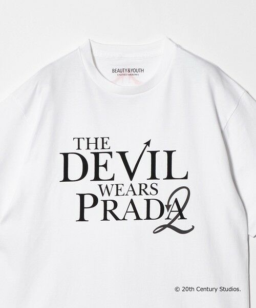 BEAUTY&YOUTH UNITED ARROWS / ビューティー&ユース ユナイテッドアローズ カットソー | 【別注】＜プラダを着た悪魔2＞ ロゴ プリント Tシャツ | 詳細2