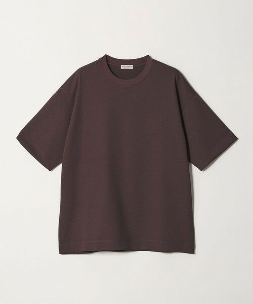 BEAUTY&YOUTH UNITED ARROWS / ビューティー&ユース ユナイテッドアローズ カットソー | Air Dobby ワイドテーパード クルーネック Tシャツ ヨコストレッチ 吸水速乾 ウォッシャブル（DK.BROWN）