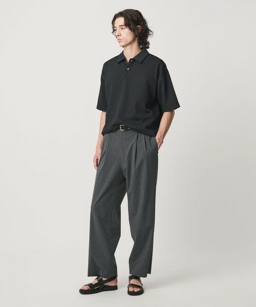 BEAUTY&YOUTH UNITED ARROWS / ビューティー&ユース ユナイテッドアローズ カットソー | Air Dobby ワイドテーパード ポロシャツ ヨコストレッチ 吸水速乾 ウォッシャブル | 詳細4