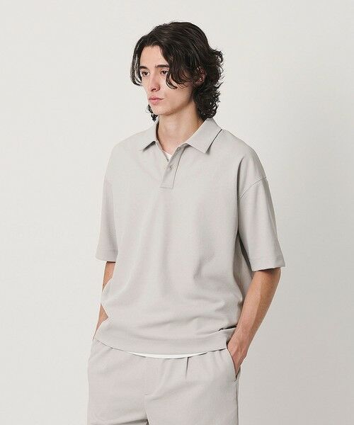 BEAUTY&YOUTH UNITED ARROWS / ビューティー&ユース ユナイテッドアローズ カットソー | Air Dobby ワイドテーパード ポロシャツ ヨコストレッチ 吸水速乾 ウォッシャブル | 詳細14